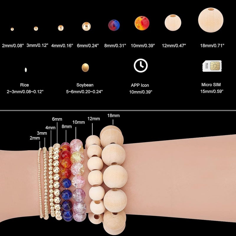 PH PandaHall Black Seed Beads, 6000 Pcs 11/0 Glass Seed Beads 2mm Round Waist Bead Mini Spacer Bead for Earrings Bracelet Necklaces Eyeglass Chain Jewelry DIY Crafts Making - Image 3